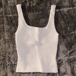 Babaton Aritizia Ribbed White Tank - XS